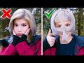 Trying AWFUL 5-Minute Winter Clothing Hacks