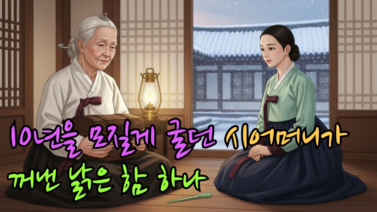 10년을 모질게 굴던 시어머니가 꺼낸 낡은 함 하나