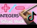 ADDING SUBTRACTING INTEGERS | PRE-ALGEBRA | SILENT MATH