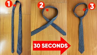 How to tie a tie in 30 seconds ( Windsor knot)