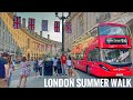 England, Central London Summer Walk | Relaxing Walking tour in West End London [4K HDR]