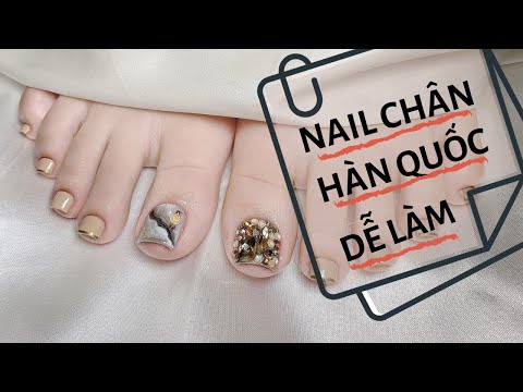 Làm nail chân Hàn Quốc - Nail chân dễ thực hiện - Kemtrinamda.vn