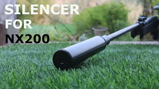 SILENCER (SUPPRESSOR) FOR NX200 REVIEW & SOUND TEST