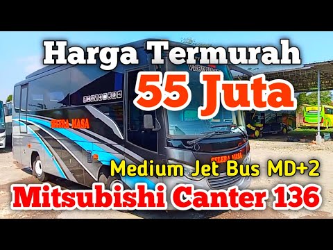 JUAL BUS MEDIUM CANTER JB2+ ( Spedo Meter Rendah Ex Pariwisata )