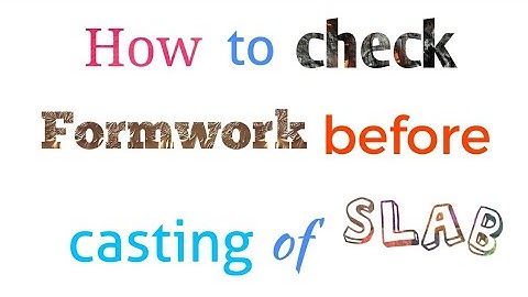 Checking of Formwork before Casting of Slab | #slabcasting #formwork