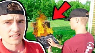 THE WORST VIDEO ON YOUTUBE (smashed computer)