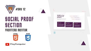 Social proof section | Frontend Mentor | #Day12