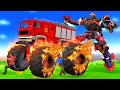 विशाल रोबोट फायर ट्रक Bigfoot Robot Fire Truck Hindi Kahaniya Comedy Hindi Story कहानियां New Kahani