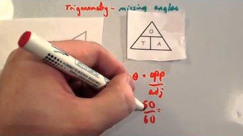 Trigonometry missing angles - Corbettmaths