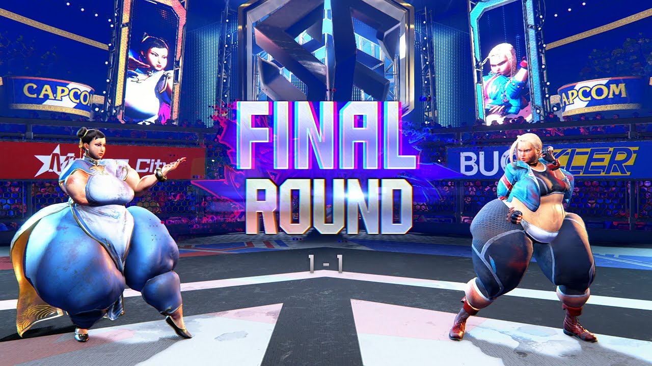 Fat Chun li VS Fat Cammy - Street Fighter 6 (Extreme AI)