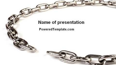 Torn Chain PowerPoint Template by PoweredTemplate.com