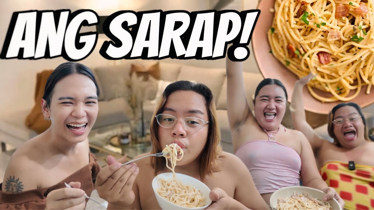 NAG LUTO CARBONARA ANG MGA BAYUT! 