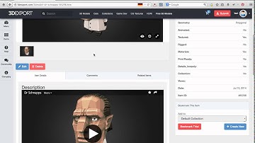 How to add a 3d model from Skatchfab to 3DExport.com?