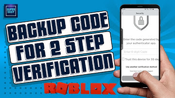 How To Get Backup Code For 2 Step Verification Roblox [BEST WAY]