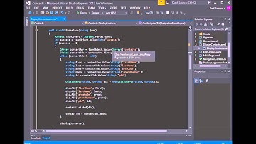 Windows Phone Client to Server Connection Part 2 of 3