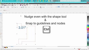 Corel Draw Tips & Tricks Nudge with the shape tool and more