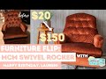 | Mid Century Modern Swivel Rocker | Easy DIY FB Marketplace Flip | FURNITURE FLIPPING TEACHER |