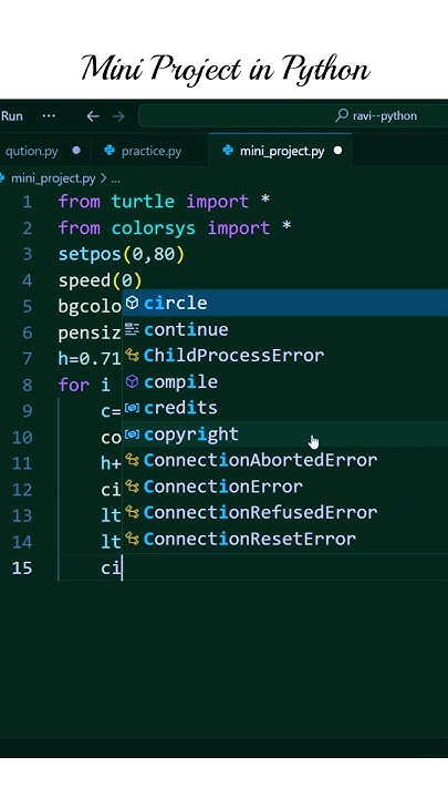 Mini Project in Python #Shorts #learncodehub-R - YouTube
