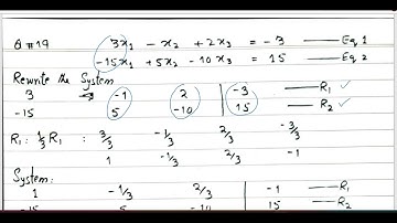 Business Math BB|MBA Ex # 3.3 Q 19 Gaussian Elimination Method Frank S Budnick 4th