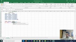 Excel - 7.2 Funções de Pesquisa e Referência: ÍNDICE