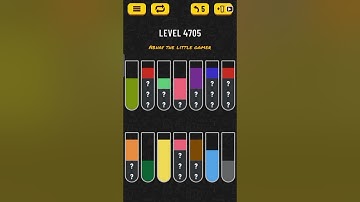 Water sort puzzle level 4705