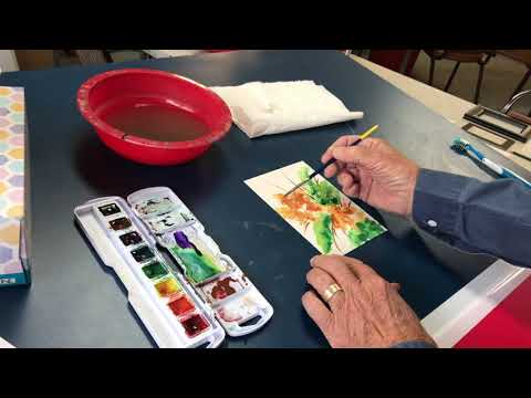 Watercolor Floral Painting with Jon Birdsong - #LiveEnchanted with Enchantment Vineyards