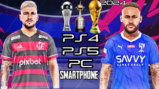 PATCH COMPLETO 2024 COM TROFÉUS,FACES,KITS,ESTÁDIOS,GRÁFICOS PS4/PS5/PC/SMARTPHONE