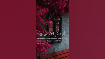 إني جزيتهم اليوم بما صبروا أنهم هم الفائزون || القارئ: اسلام صبحي