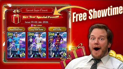 Free Guaranteed Showtime is Here as New Year Gift & Mystery Box Reward eFootball 2026
