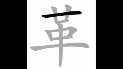 how to write chinese 革丨Chinese stroke order中文汉字笔顺动画