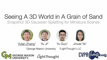 Seeing A 3D World in A Grain of Sand