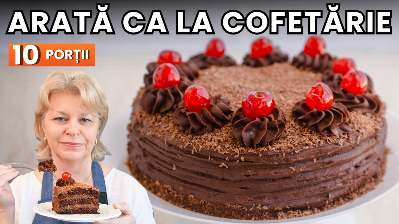 Tort de post cu ciocolată și gem de caise – rețetă pas cu pas pentru 10 porții