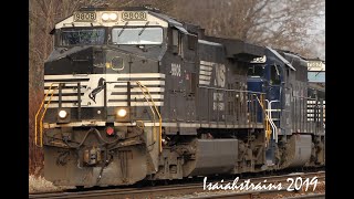 Pan Am Railways SD40-2 #3402 Trails on PAS 16r! [12-6-19]