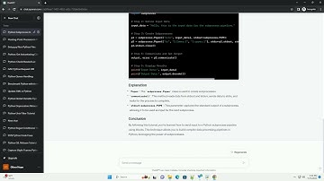 blocks send input to python subprocess pipeline