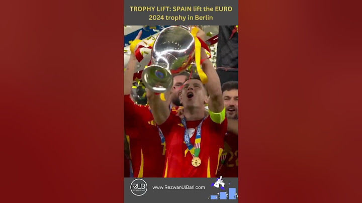 TROPHY LIFT | SPAIN lift the EURO Cup 2024 Trophy in Berlin | Shorts