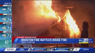 Firefighter may have been injured in north Houston house fire | CW39 HOUSTON