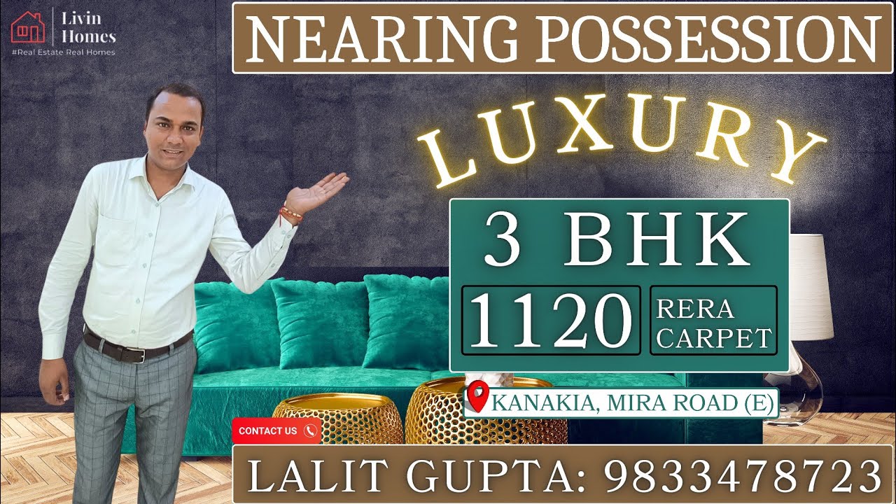 Nearing Possession Luxury 3Bhk Flat for sale in Kanakia 3bhk Mira