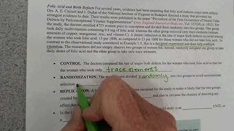 1.4 Video Notes Part 1 | Experimental Design