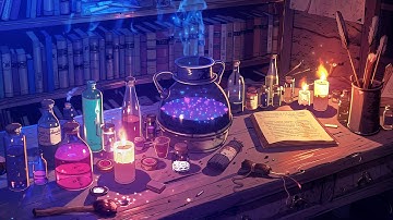 Fantasy music for Inspiration - Animated background - Magic academy