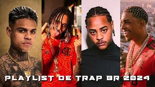 PLAYLIST DE TRAP BR 2024 - MC CABELINHO, ORUAM, TZ DA CORO, MC POZE - AS MELHORES 2023 #trapbr