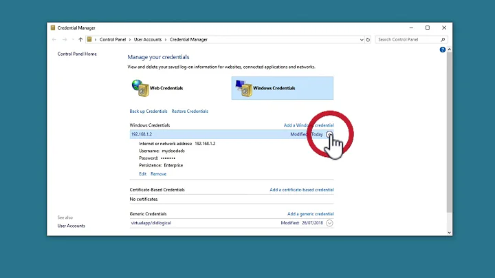 Synology NAS tip - How to Clear cached or saved network user credentials from Windows 10