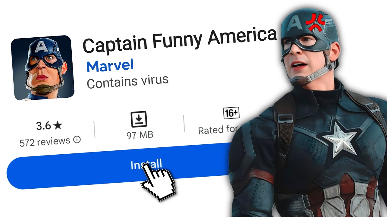 I Found Most Funny Captain America Games 😂 On Play Store 😍