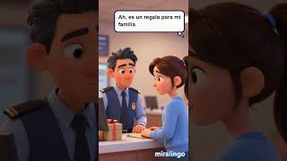 Learn Spanish: Customs Dialogue Story for A2-B1 Learners (Spanish Listening)