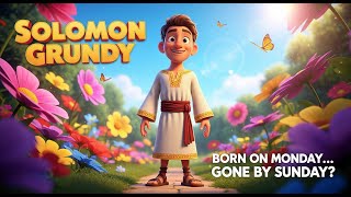Solomon Grundy (Born on a Monday) | Days of the Week Song 📅