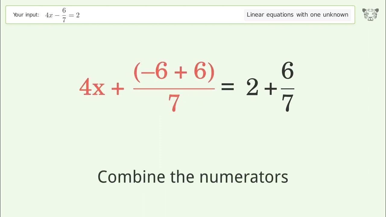 Linear Equation With One Unknown Solve 4x 6 7 2 Step by step Solution linear-equation-with-one-unknown-solve-4x-6-7-2-step-by-step-solution