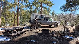 Winter Solo Camping Day 1 Big Bear off road Camping