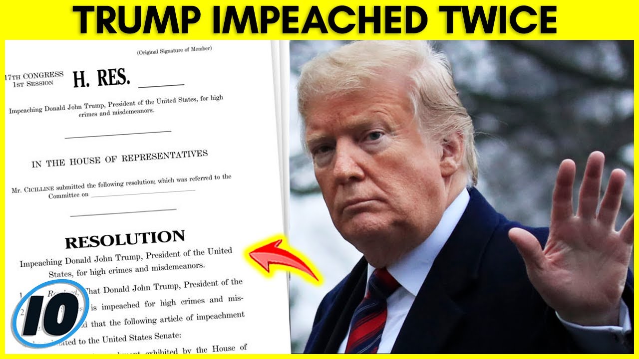 Donald Trump Becomes First President To Be Impeached Twice
