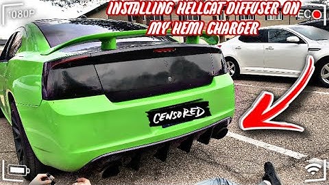 INSTALLING HELLCAT DIFFUSER ON MY HEMI CHARGER!! *RARE LOOK*😱🔥