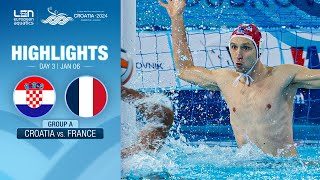 Croatia vs. France Highlights | Group A | European Water Polo Championships 2024
