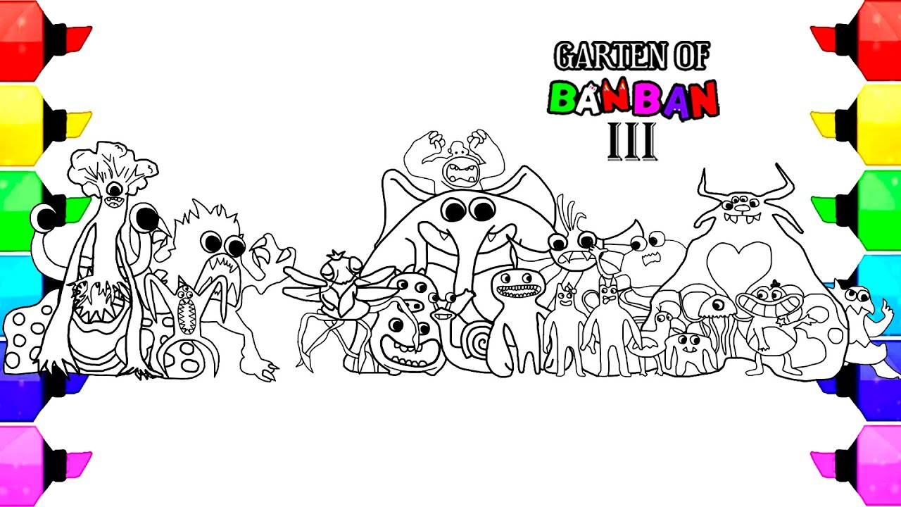 Garten Of Banban CHAPTER 3 New Coloring pages / Color ALL NEW